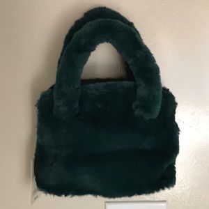 Faux fur purse